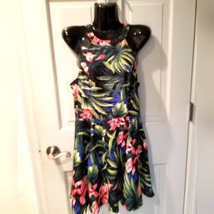 Hollister Multicolored Leafy Sundress